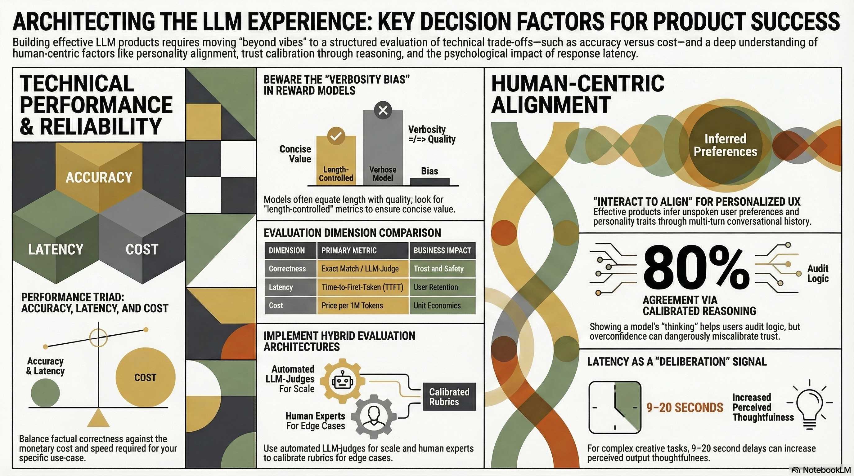 Architecting the LLM Experience infographic